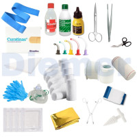 Contenido botiquines emergencia mochila